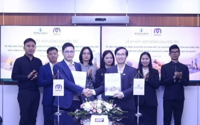 CCN Stavian Hưng Yên ký thỏa thuận thuê hạ tầng với nhiều doanh nghiệp