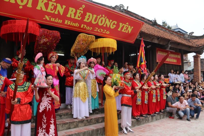 Hội Kén rể làng Đường Yên trở thành Di sản văn hóa phi vật thể quốc gia