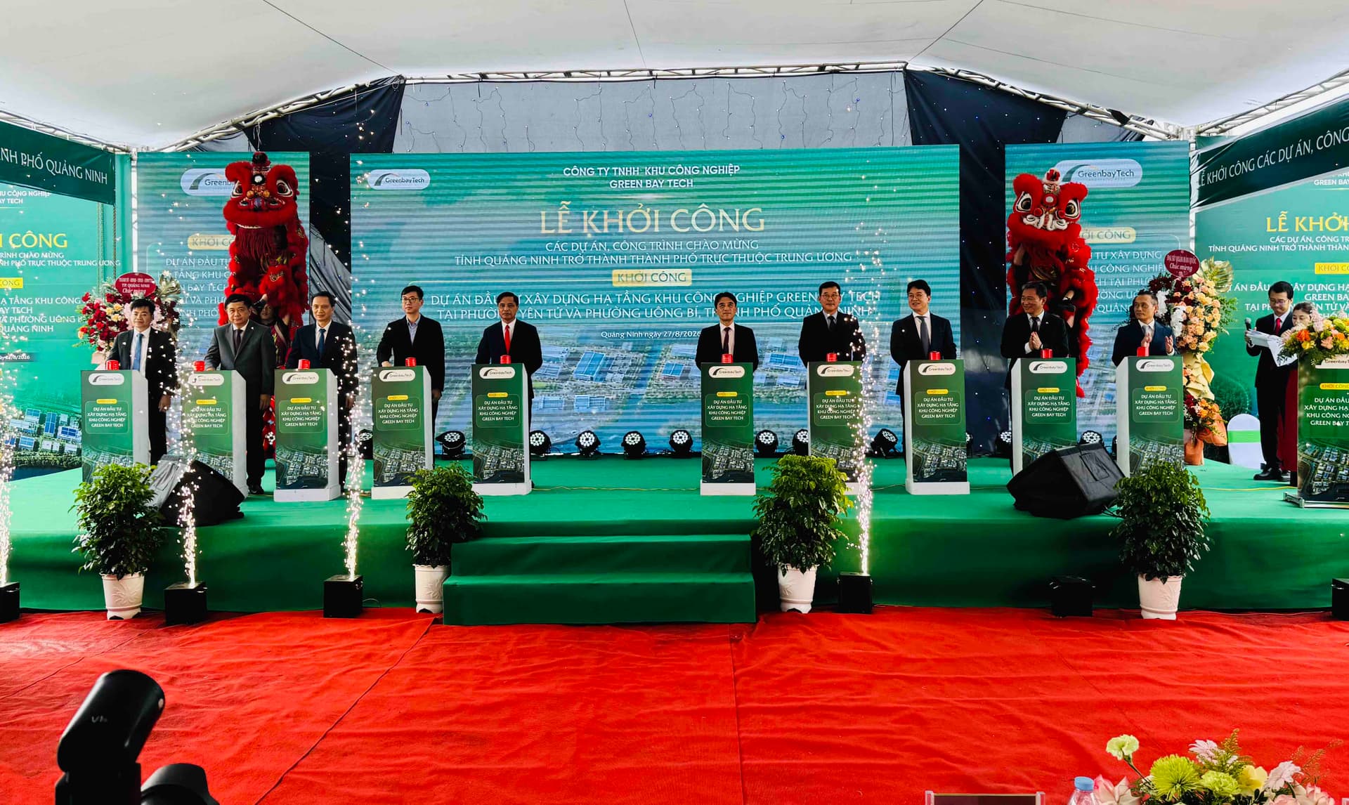 QUẢNG NINH: KHỞI CÔNG KHU CÔNG NGHIỆP GREEN BAY TECH 5.700 TỶ ĐỒNG