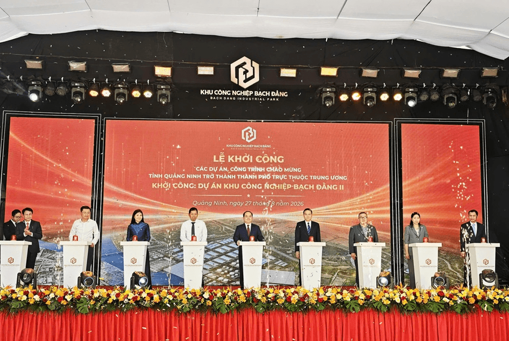 Trung tâm Xúc tiến, Thông tin và Hỗ trợ Đầu tư tham dự Lễ khởi công Khu công nghiệp Bạch Đằng II