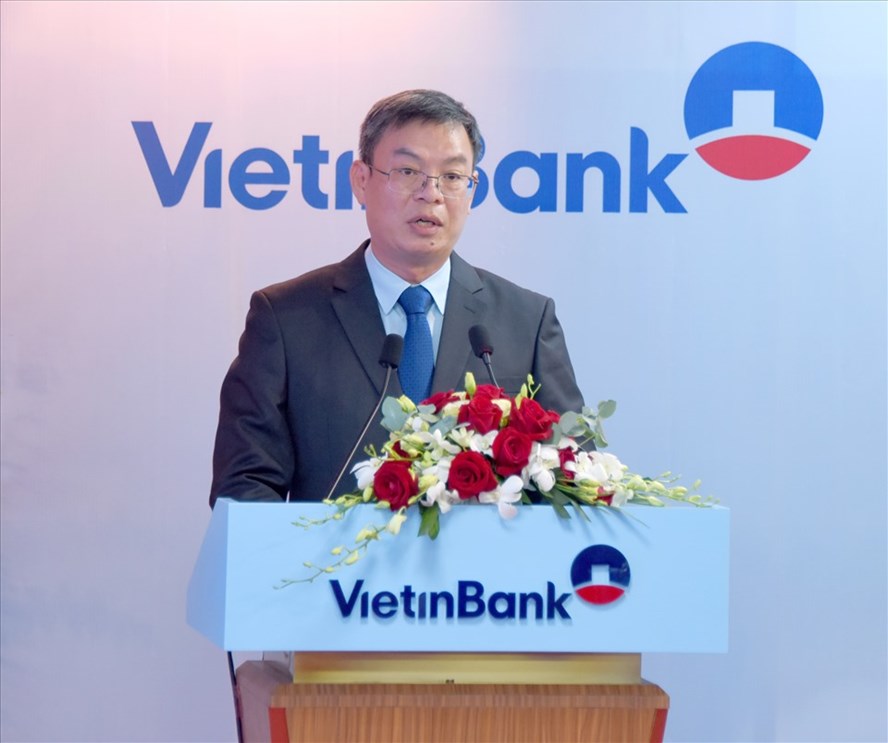 Ông Trần Minh Bình - Chủ tịch HĐQT VietinBank phát biểu tại Hội nghị. Ảnh: CTG