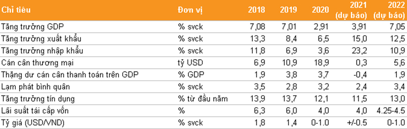 VNDirect hạ dự báo tăng trưởng GDP Việt Nam năm 2021 xuống 3,9% -0