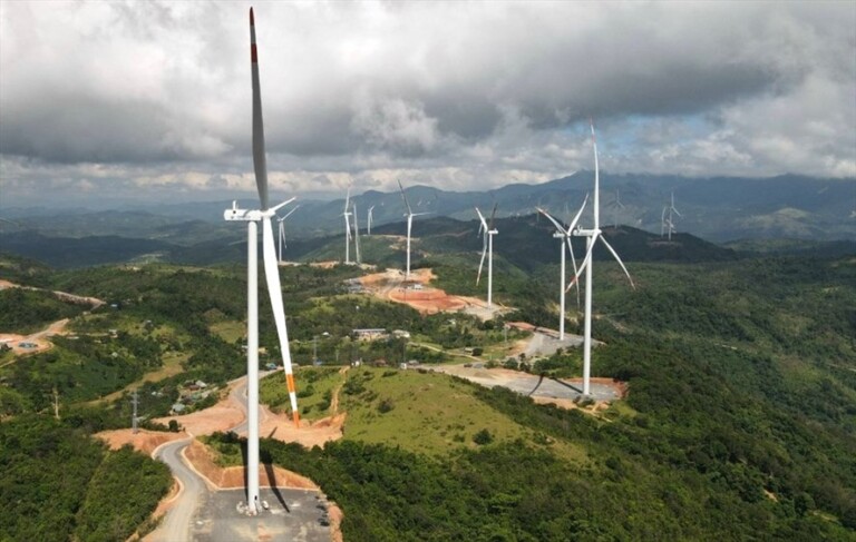Dự án Nhà máy điện gió Phong Liệu ở huyện Hướng Hóa. Ảnh: PL.