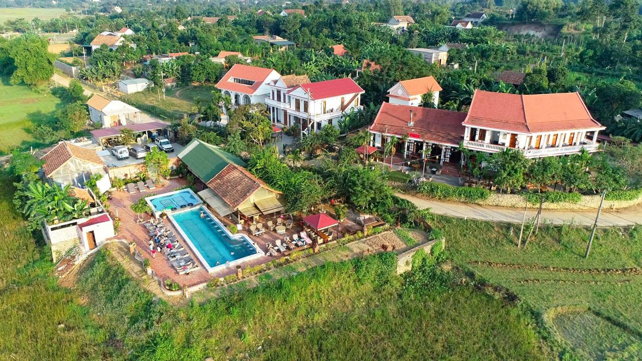 Cơ sở du lịch Phong Nha Farmstay ở xã Cự Nẫm, huyện Bố Trạch. (Ảnh: Phong Nha Farmstay).