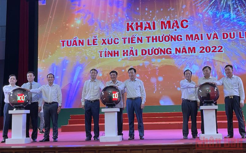 Khai mạc tuần lễ xúc tiến thương mại và du lịch tỉnh Hải Dương -0