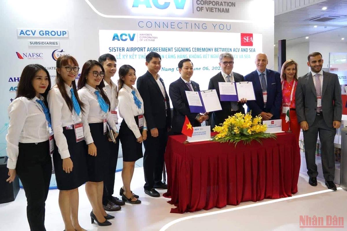 Tổng công ty Cảng hàng không Việt Nam - CTCP và Tập đoàn Società Esercizi Aeroportuali  (S.E.A.), Ý ký kết thỏa thuận cảng hàng không kết nghĩa  -0