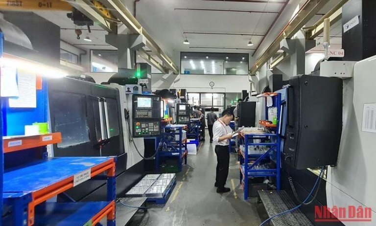 Tổ hợp CNCTech Thăng Long sản xuất linh kiện cho ngành công nghiệp ô-tô.